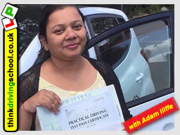 5 Star review of think Driving School Passed with think driving school in June 2018 and left this 5 star review