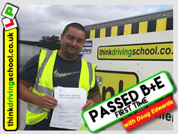 This guy passed his B+E test FIRST TIME with Doug Edwards from Hampshire