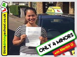5 Star review of think Driving School Passed with think driving school in June 2018 and left this 5 star review