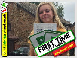 5 Star review of think Driving School Passed with think driving school in July 2018 and left this 5 star review
