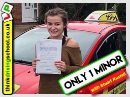 5 Star review of think Driving School Passed with think driving school in August 2018 and left this 5 star review