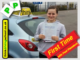 Passed with think driving school in March 2015