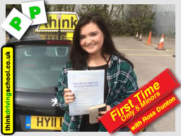 Passed with think driving school in April 2015