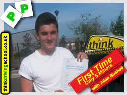 Passed with think driving school in May 2015