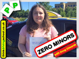 passed with think driving school with ZERO minors 