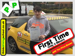 Passed with think driving school in October 2015