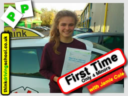 Passed with think driving school in October 2015