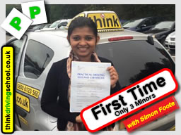 Passed with think driving school in November 2015
