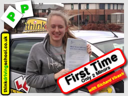 Passed with think driving school in January 2016