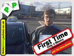 Passed with think driving school in January 2016