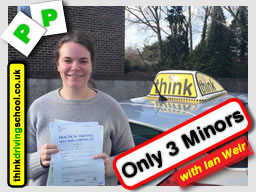 Romy passed with ian weir driving instructor in alton