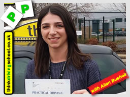 Passed with think driving school in April 2016