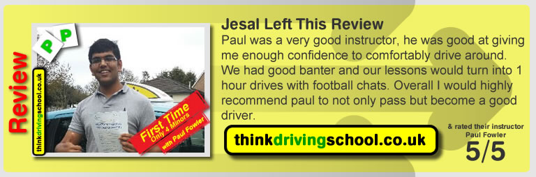 Passed with think driving school in April 2015