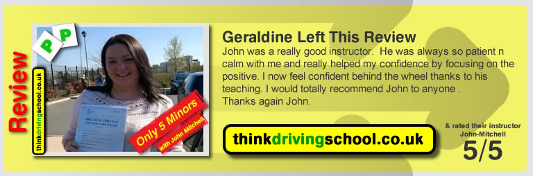 Passed with think driving school in April 2015