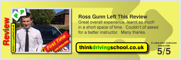 Passed with think driving school in May 2015