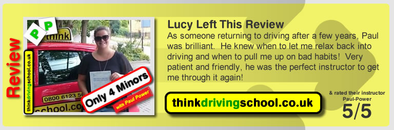 Lucy from Watford driving lessons Watford  think driving school