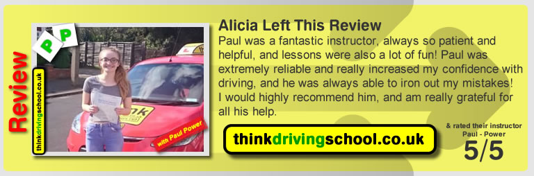 Great Review of Watford Driving Instructor Paul Power ADI, Paul Gives Driving Lessons in Watford 