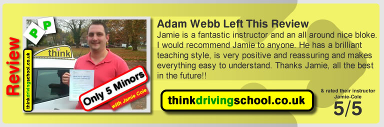 Passed with think driving school in November 2015