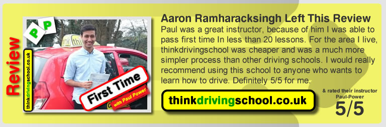 Passed with think driving school in December 2015
