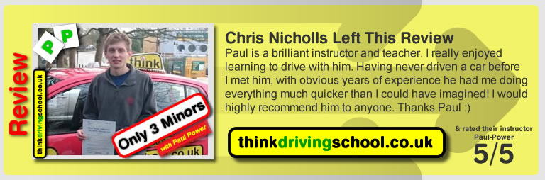 Passed with think driving school in January 2016