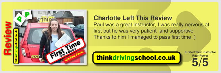 Passed with think driving school in January 2016