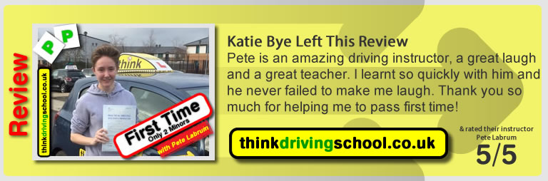 Passed with think driving school in February 2016