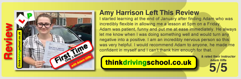 Passed with think driving school in July 2016