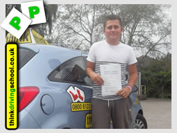 Passed with think driving school in august 2014