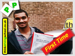 Passed with think driving school in august 2014