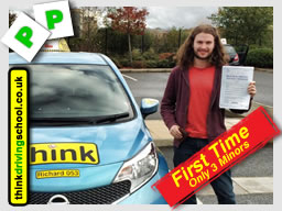 Passed with think driving school in october 2014