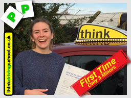 Passed with think driving school in october 2014