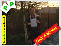 Passed with think driving school in october 2014
