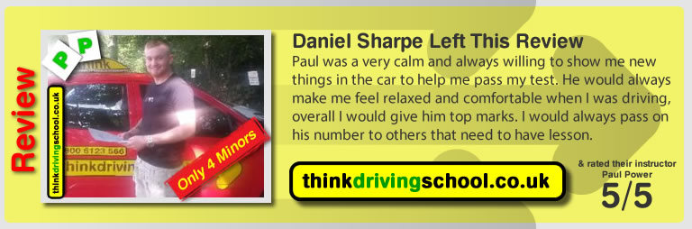 Daniel Sharpe from Watford driving lessons Watford  think driving school