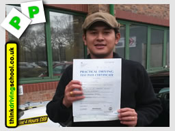 Passed with think driving school in January 2015