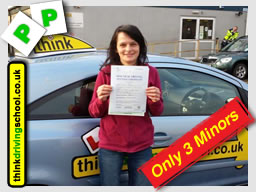 Passed with think driving school in January 2015
