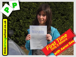 Passed with think driving school in March 2015