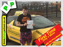 Passed with think driving school in March 2015