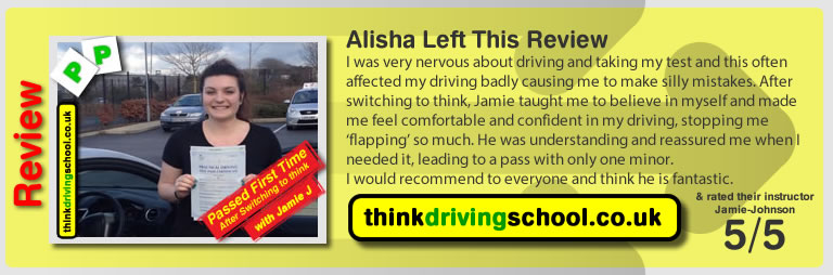 Passed with think driving school in February 2015