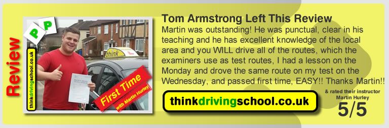 Passed with think driving school in February 2015