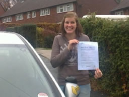 lucy haslemere  happy with think driving school